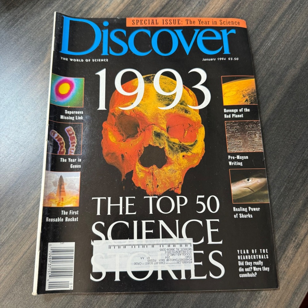 Discover Magazine Special Issue The Year in Science 1993‎ January 1994 Top 50